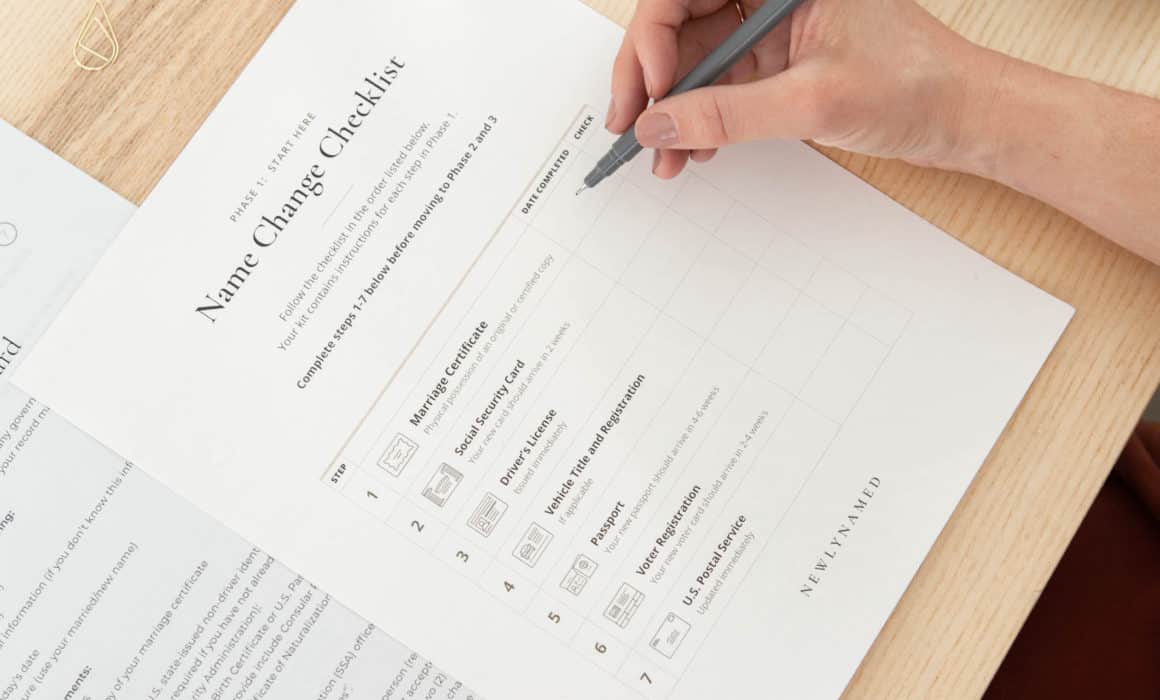Legal Process For Changing Name After Marriage